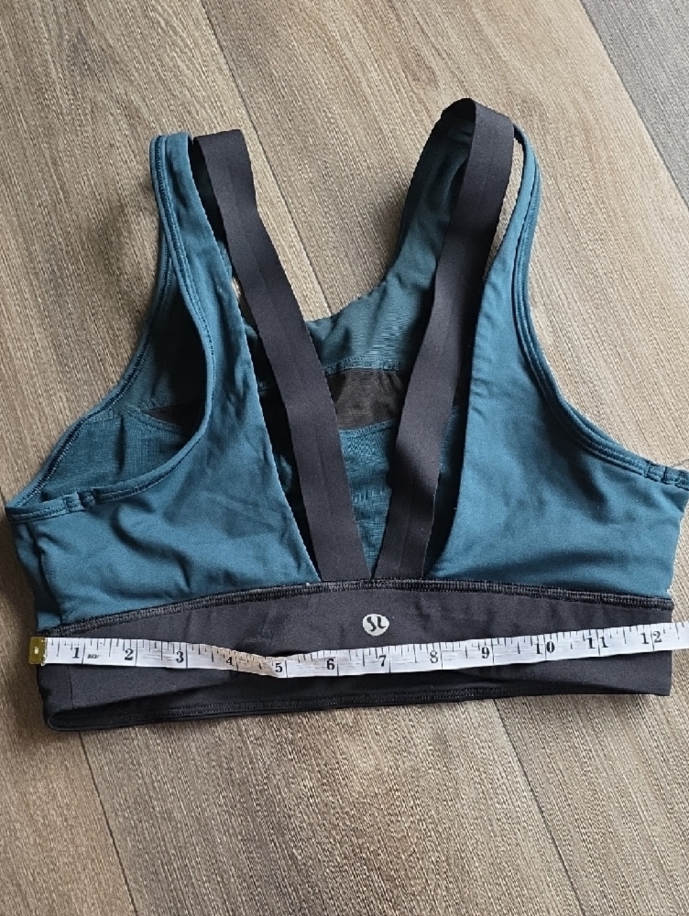 lululemon athletica Teal with Black Band Strappy Sports Bra - Picture 2 of 9